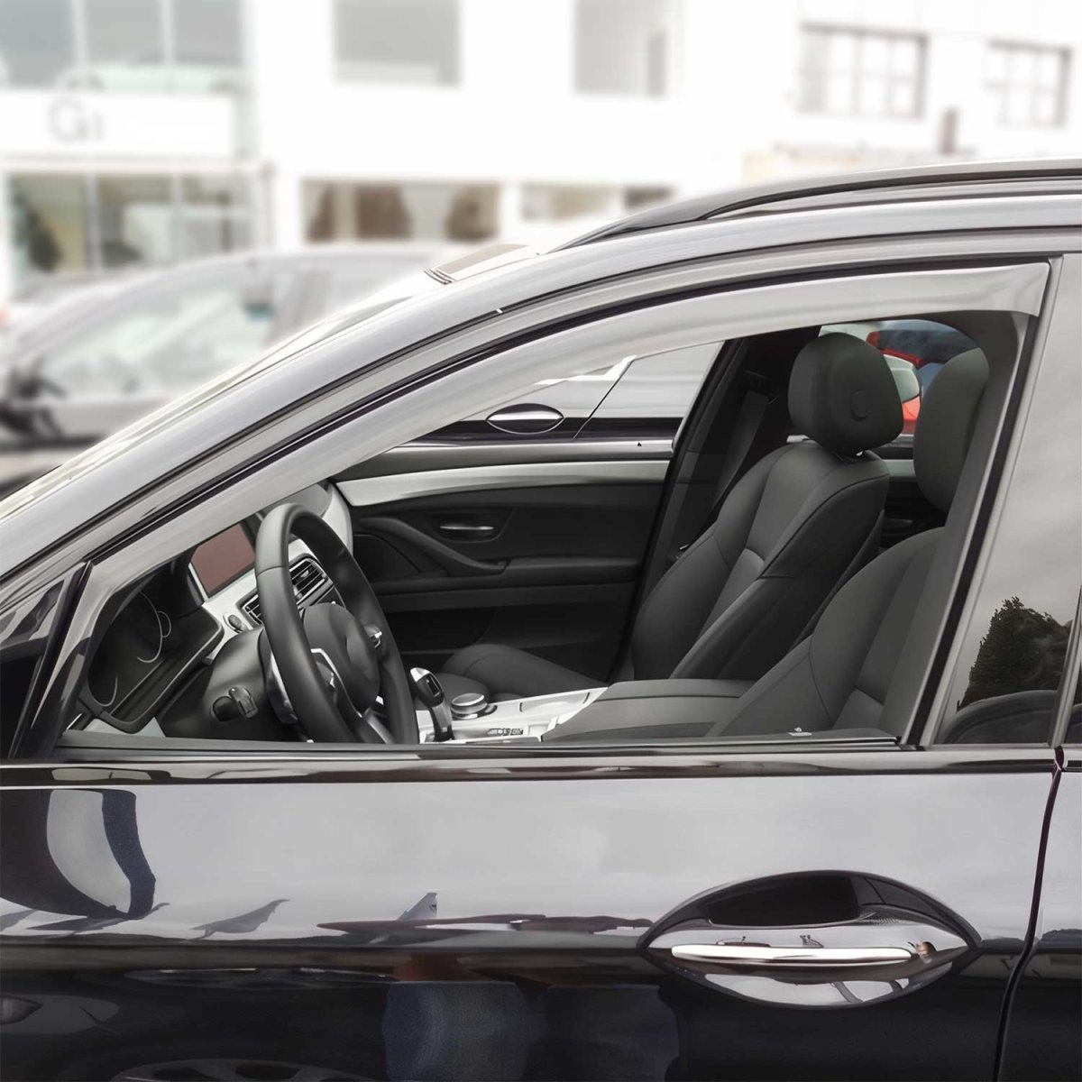 BMW M5 SD TOURING Wind Deflector - Omac - Acrylic 2 Pcs - Black Smoke - '10-'16